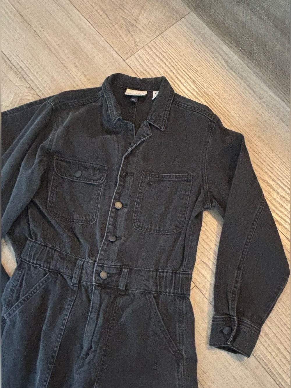 Universal Thread Black Denim Utility Jumpsuit